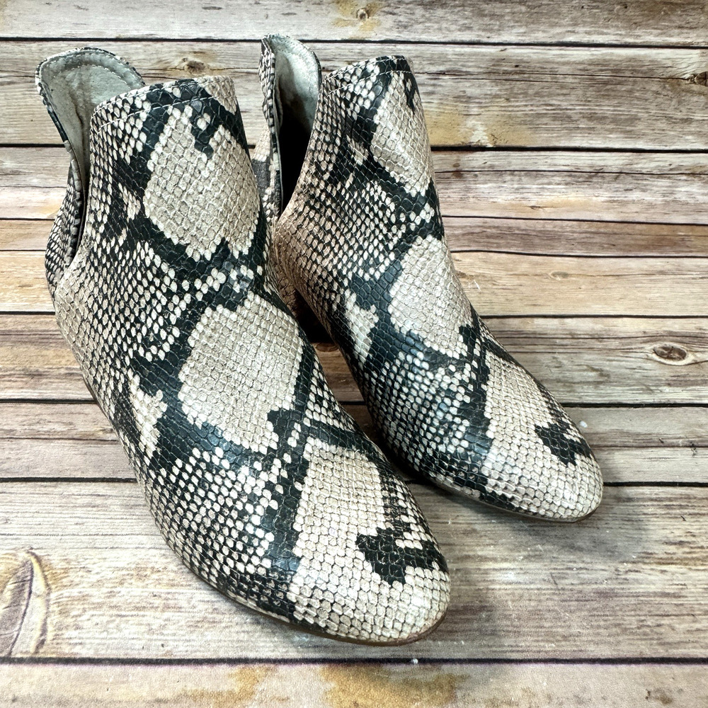 Steve Madden Womens Vegan Faux Leather Rockir Snakeskin Ankle Boots Size 6 M